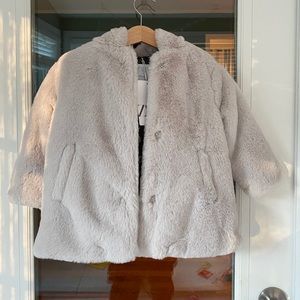 Zara Kids Faux Fur Coat